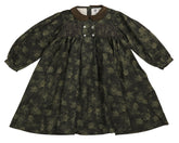 BELATI TONAL FLORAL DRESS WITH SMOCKING